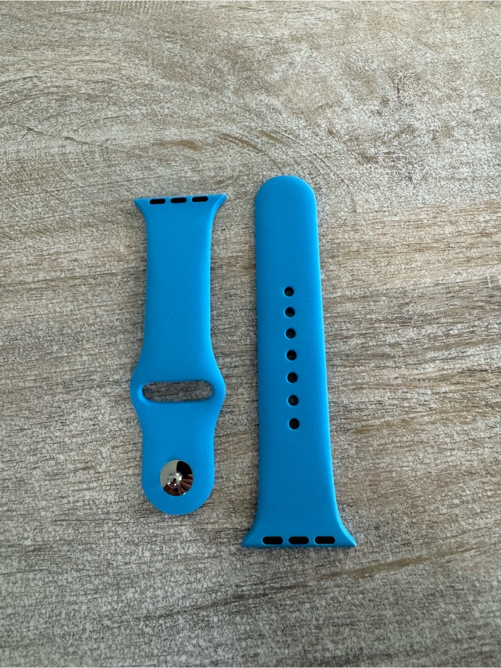 Apple Bright Blue Silicone Smartwatch Band